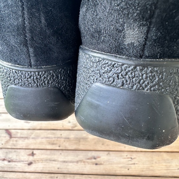 Khombu women’s black fur lined suede boots size 8.5 - Picture 11 of 12
